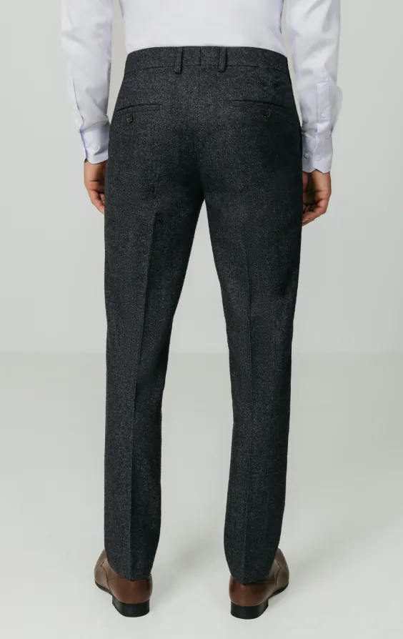 Grijs donegal tweed pantalon - photo 2