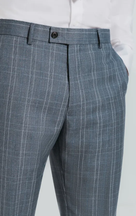 Licht blauw geruite pantalon - photo 1