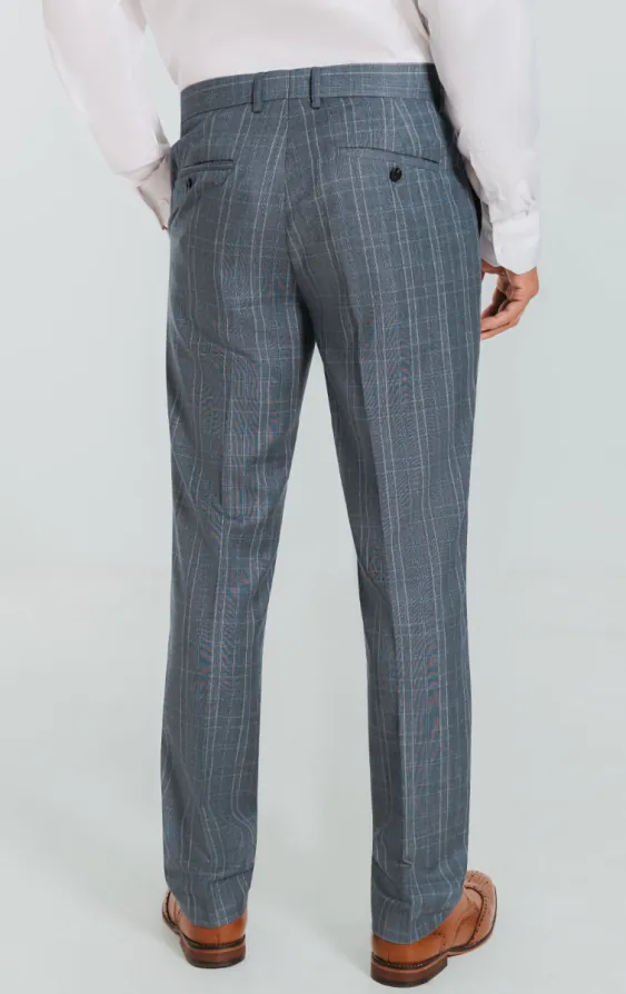 Licht blauw geruite pantalon - photo 2