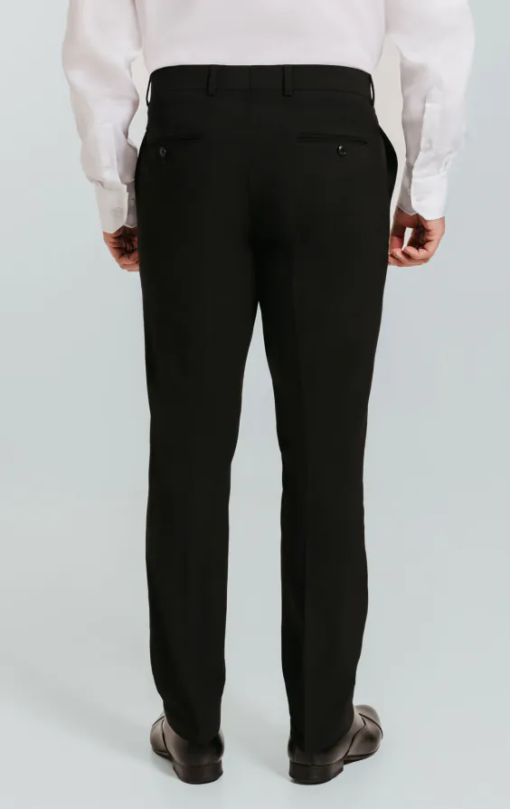 Zwart slank gesneden pantalon - photo 2