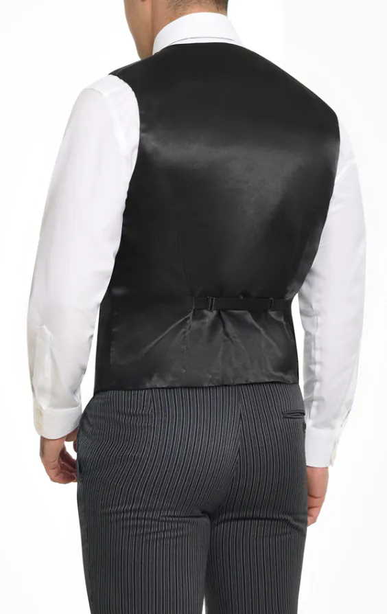 Zwart poly dupion gilet - photo 2 Zwart poly dupion gilet - photo 2