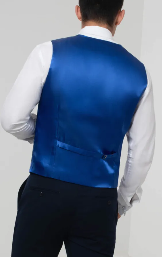 Koningsblauw poly dupion gilet - photo 4 Koningsblauw poly dupion gilet - photo 4