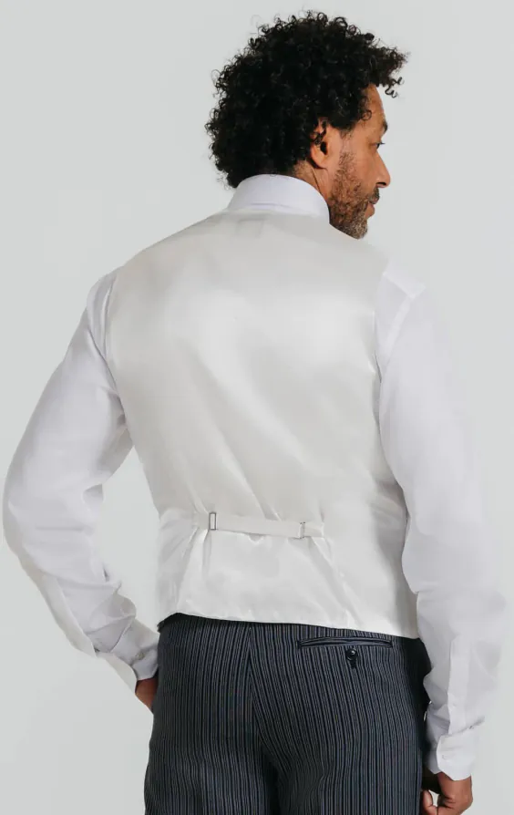 Ivoorkleurig poly dupion gilet - photo 3 Ivoorkleurig poly dupion gilet - photo 3