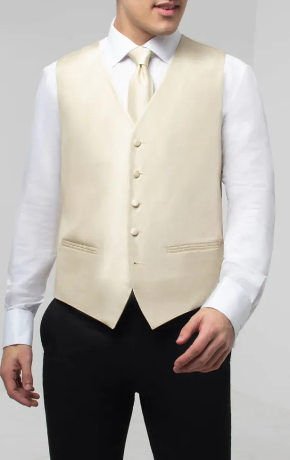 Goud poly dupion gilet Goud poly dupion gilet