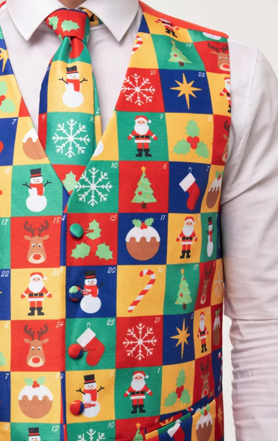 'Advent Kalender' Kerst Gilet - photo 1 'Advent Kalender' Kerst Gilet - photo 1