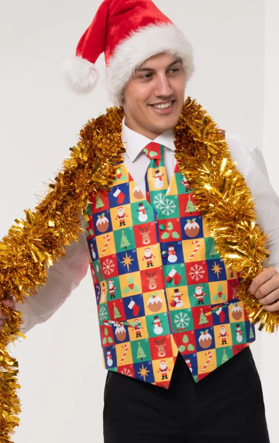 'Advent Kalender' Kerst Gilet 'Advent Kalender' Kerst Gilet
