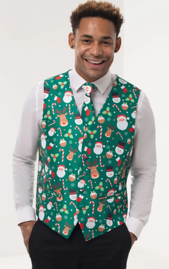 'Santa & Friends' groen kerst colbert - photo 5 'Santa & Friends' groen kerst colbert - photo 5