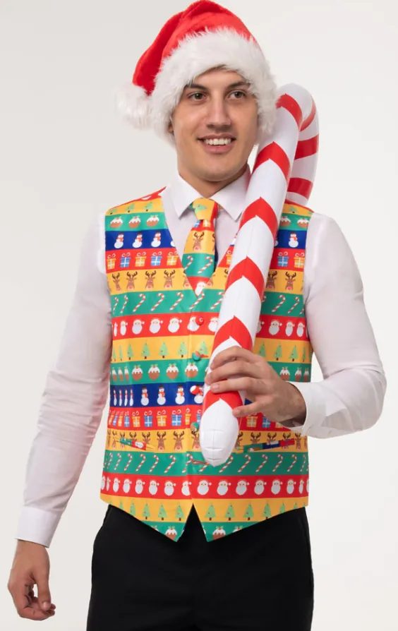 'Kerst Pakpapier' gilet
