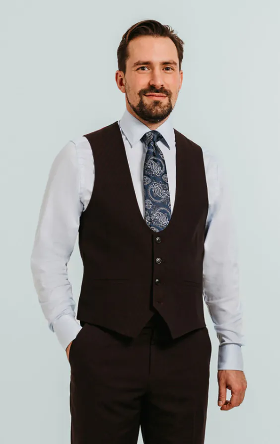 Bordeaux rood gilet