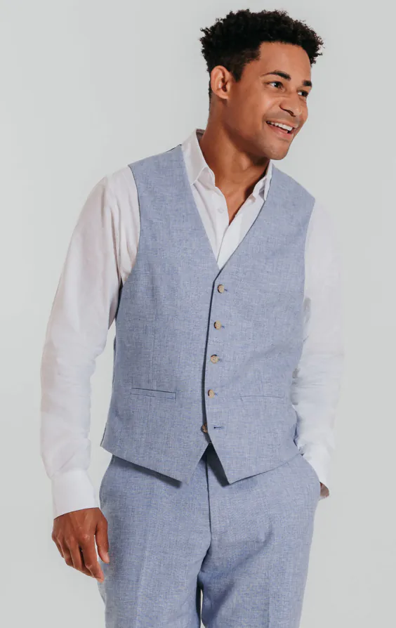 Licht blauw linnen blazer - photo 5 Licht blauw linnen blazer - photo 5