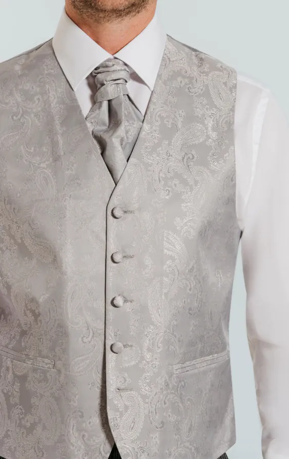 Zilveren paisley gilet - photo 2