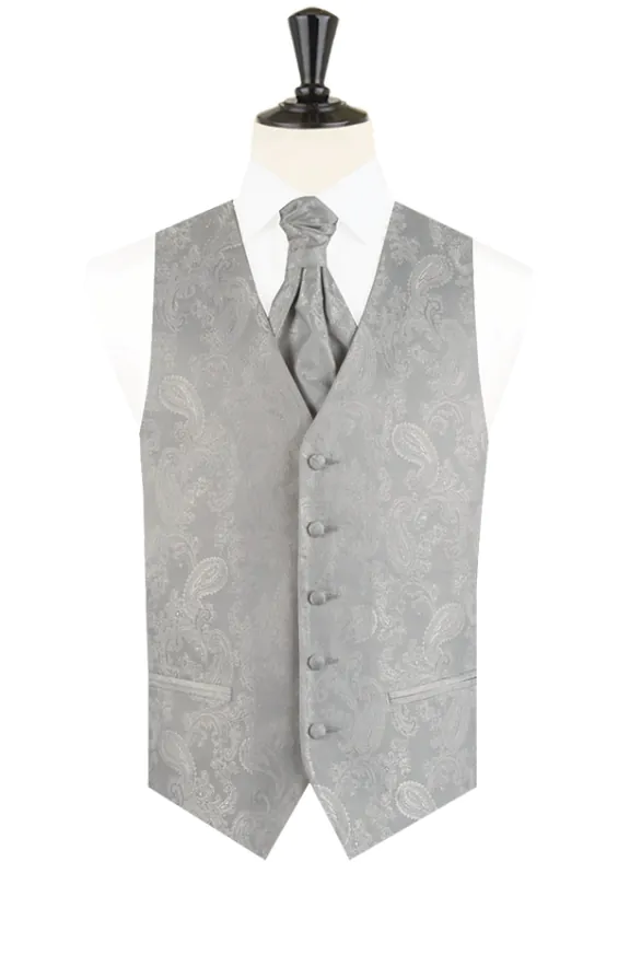 Zilver paisley jongens gilet - photo 1