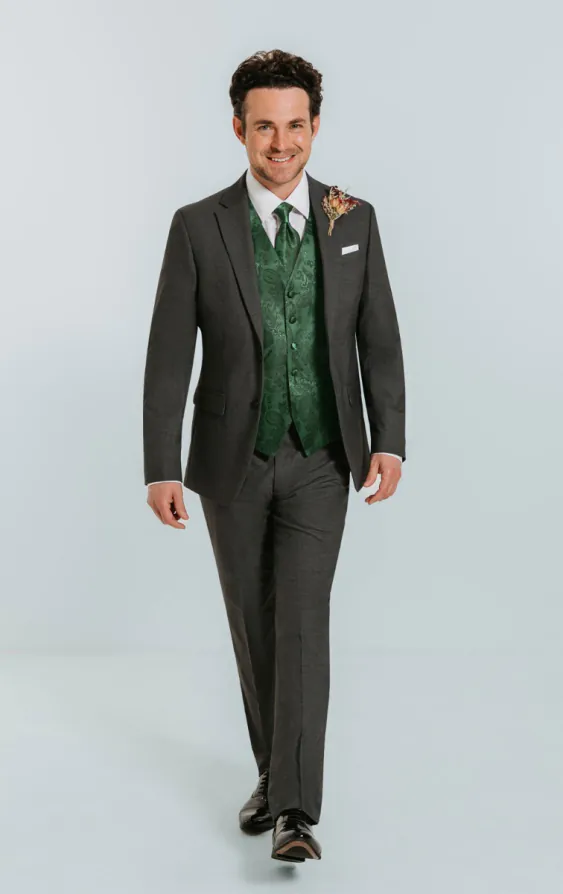 Racing groen paisley gilet - photo 1