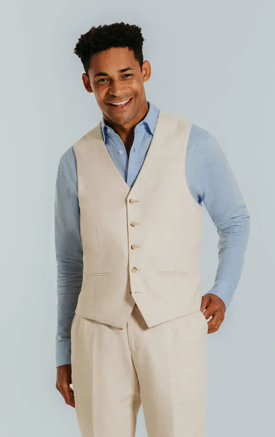 Crème linnen slim fit blazer - photo 6 Crème linnen slim fit blazer - photo 6