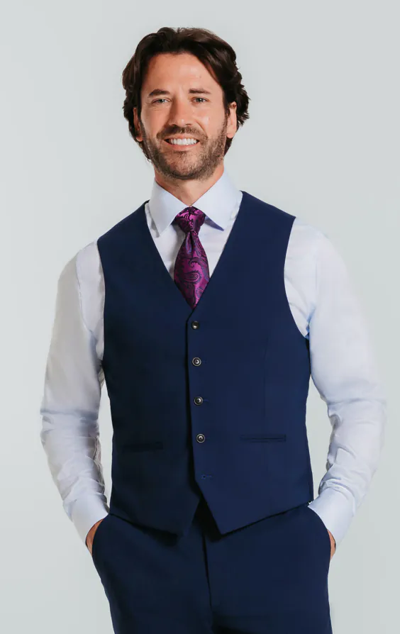 Blauw slimfit colbert - photo 6