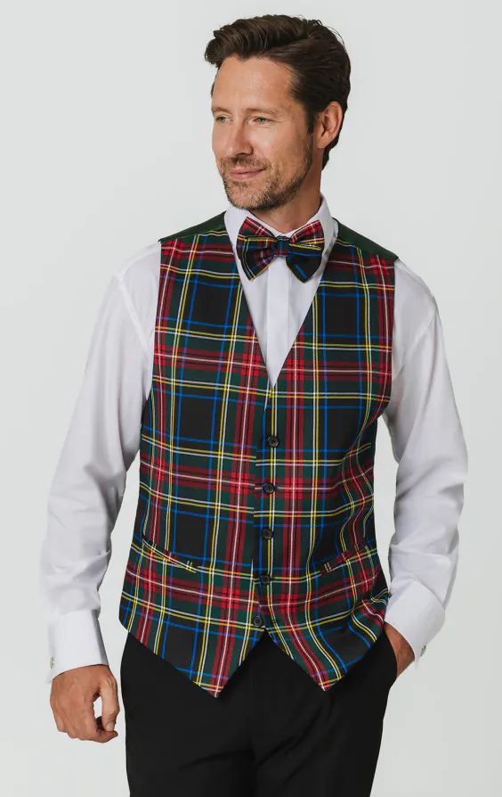 Groen gilet met schotse ruit Groen gilet met schotse ruit