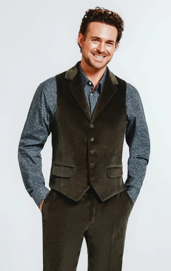 Groen corduroy double breasted colbert - photo 6 Groen corduroy double breasted colbert - photo 6