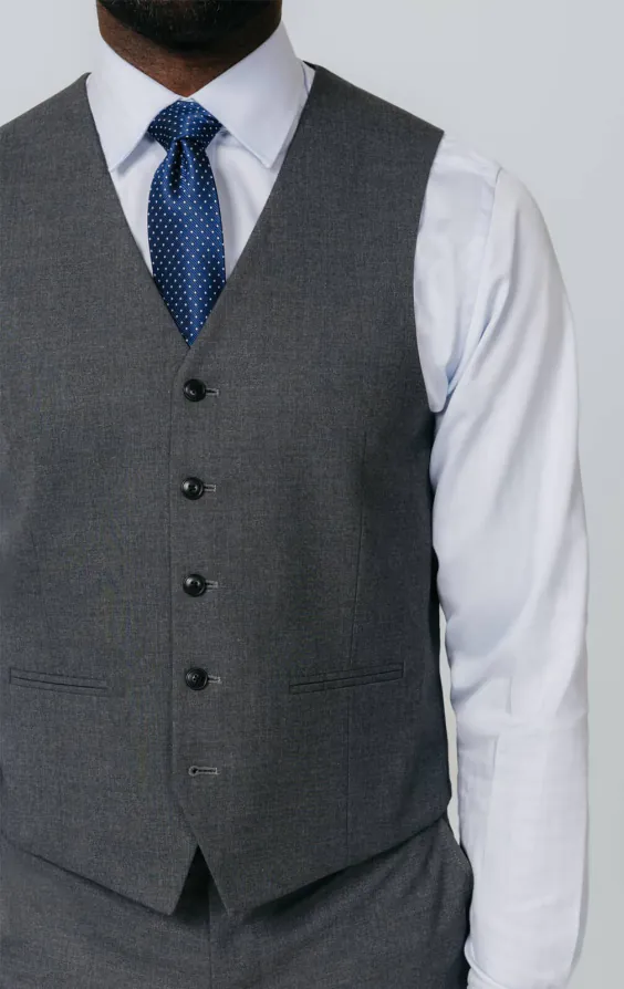 Grijs slim fit gilet - photo 1 Grijs slim fit gilet - photo 1