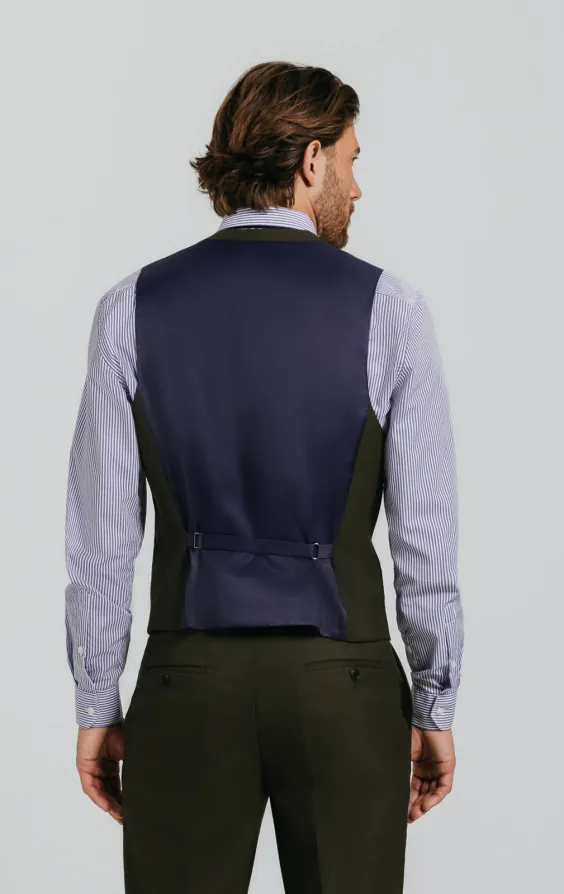 Donker groen twill gilet - photo 2 Donker groen twill gilet - photo 2