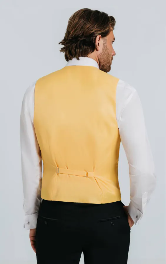 Donker goud poly dupion gilet - photo 2