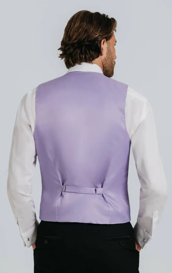 Lavendel poly dupion gilet - photo 2