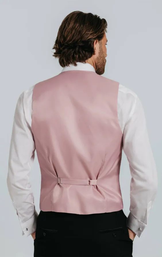 Roze poly dupion gilet - photo 2