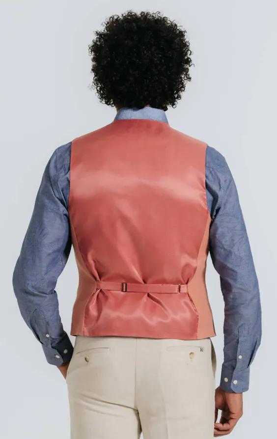 Koraal linnen twill gilet - photo 3