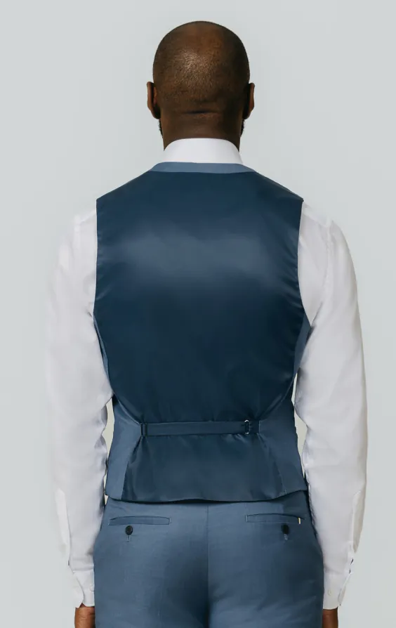 Blauw gemeleerd gilet - photo 2