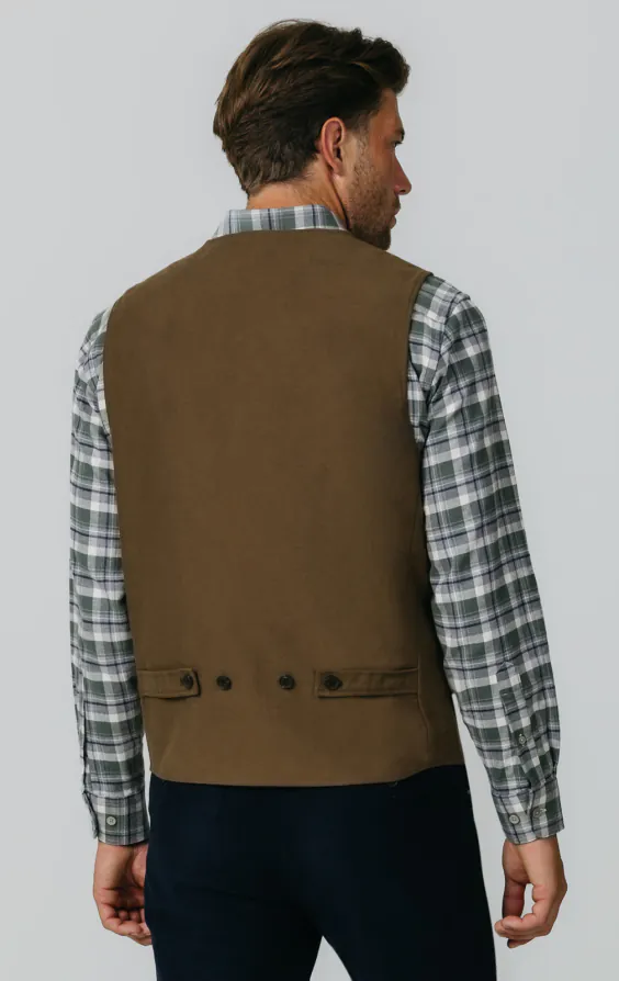 Taupe moleskin gilet - photo 3 Taupe moleskin gilet - photo 3