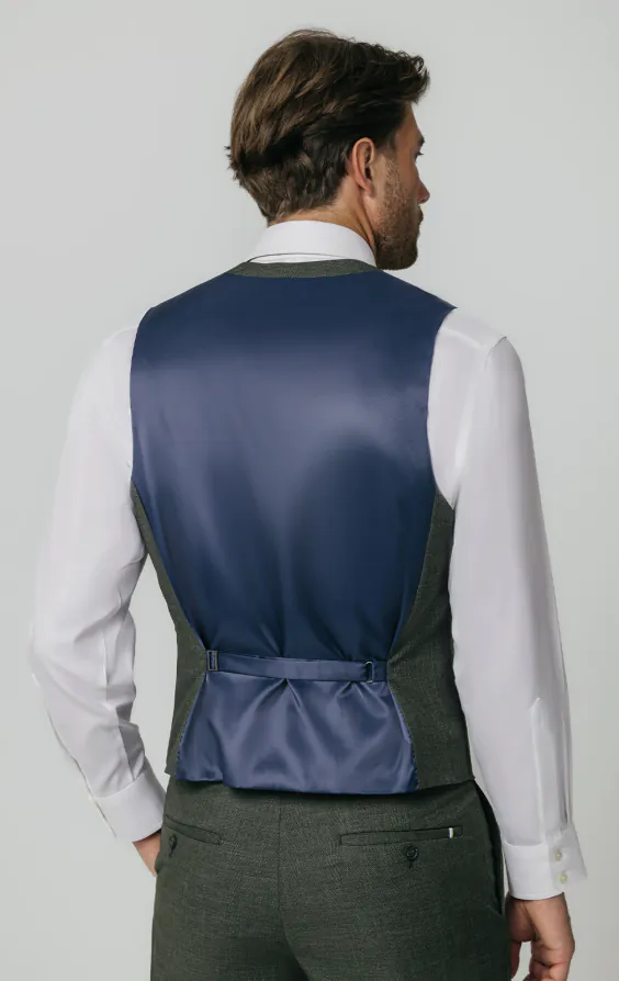Groen geweven gilet - photo 2 Groen geweven gilet - photo 2