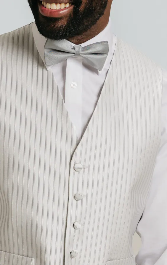 Heirloom zilver gestreept vest - photo 1