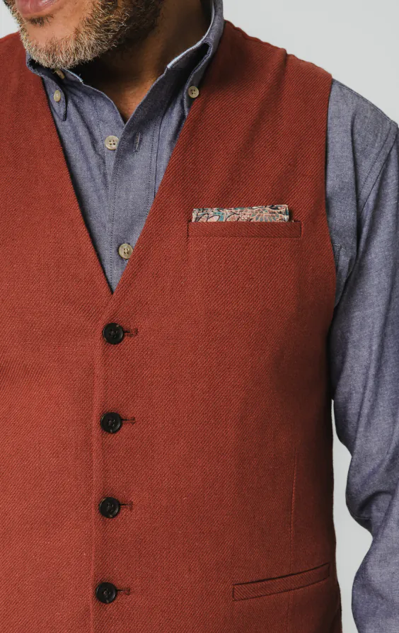 Terracotta linnen gilet - photo 2 Terracotta linnen gilet - photo 2