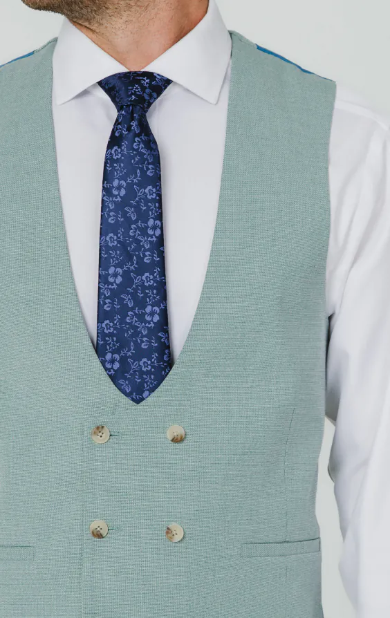 Mintgroen hopsack gilet - photo 1