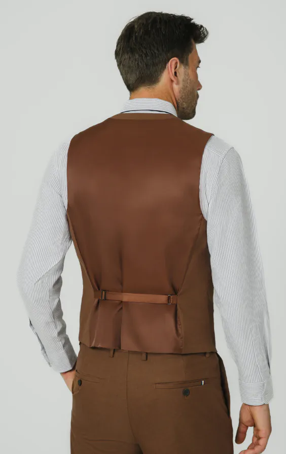 Mid-bruin twill gilet - photo 2 Mid-bruin twill gilet - photo 2