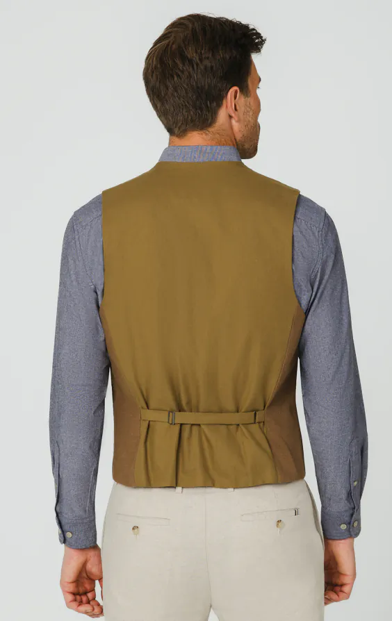 Middenbruin ramie gilet - photo 2 Middenbruin ramie gilet - photo 2