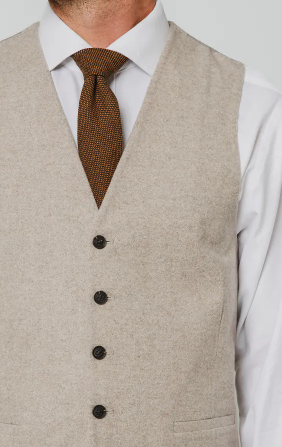 Stone Donegal tweed gilet - photo 1 Stone Donegal tweed gilet - photo 1