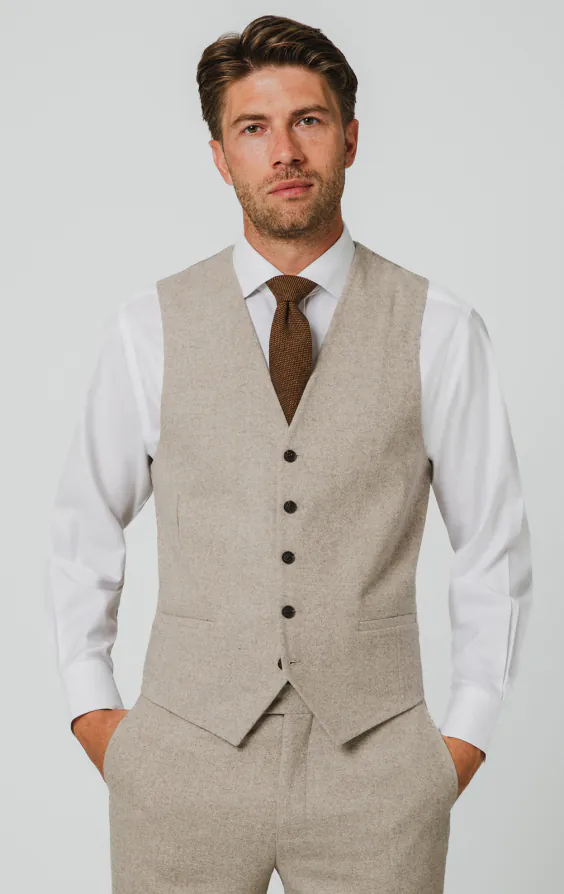 Stone Donegal tweed gilet Stone Donegal tweed gilet