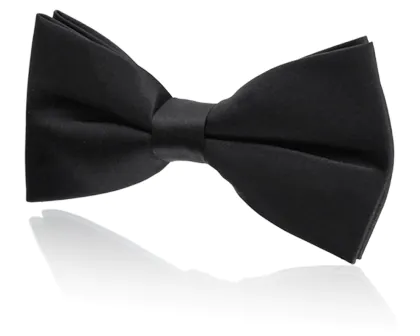 Strik voor jongens, zwart, polyester, voorgestrikt