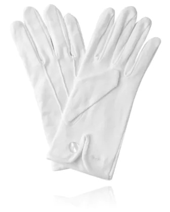 Wit katoenen handschoenen