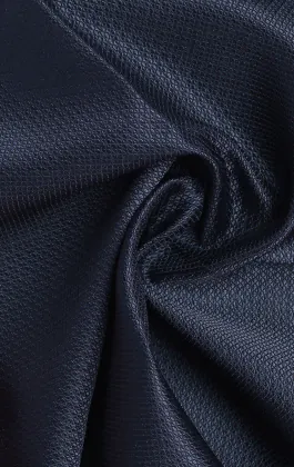 Marineblauw getextureerde pochet