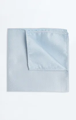 Lichtblauw getextureerde pochet