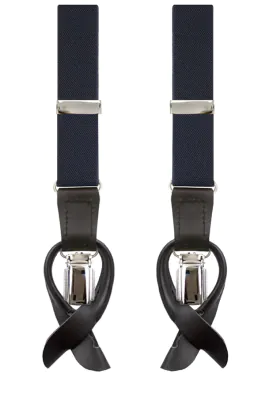 Luxe smalle marineblauwe bretels - 25 mm