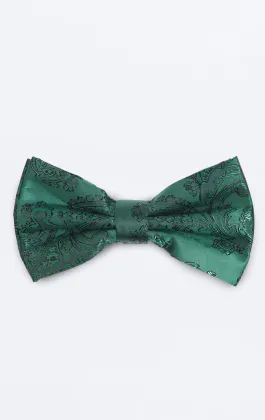 Racing groen paisley strik