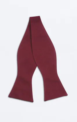 Bordeaux polyester strik, ongestrikt