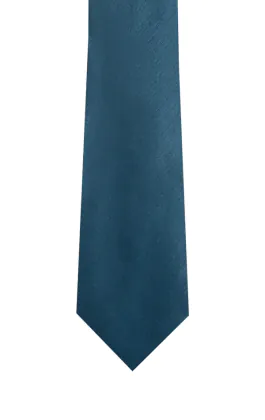 Poly dupion stropdas in Marokkaans blauw