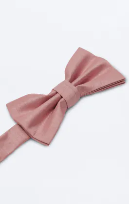 Strik in stoffig roze, polyester dupion, voorgestrikt