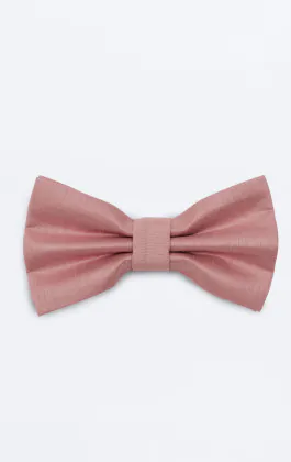 Strik in stoffig roze, polyester dupion, voorgestrikt