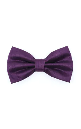 Strik in donkerpaars, polyester dupion, voorgestrikt