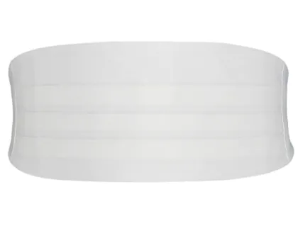 Cumberband in wit polyester