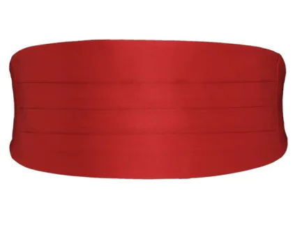 Cumberband in rood polyester